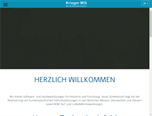 Tablet Screenshot of krieger-mis.com